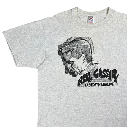Vintage 90s Neal Cassady Fastest Man Alive Merry Pranksters psychedelic tee (XL)