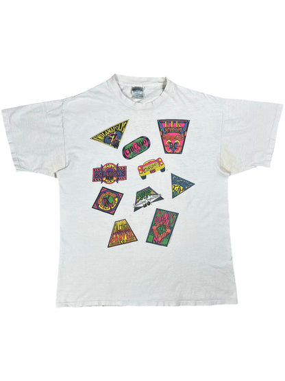 Vintage 90s Brockum Grateful Dead Ticket Stubs spiral bears band tee (L)