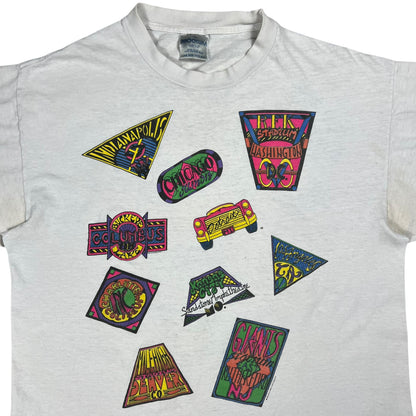 Vintage 90s Brockum Grateful Dead Ticket Stubs spiral bears band tee (L)