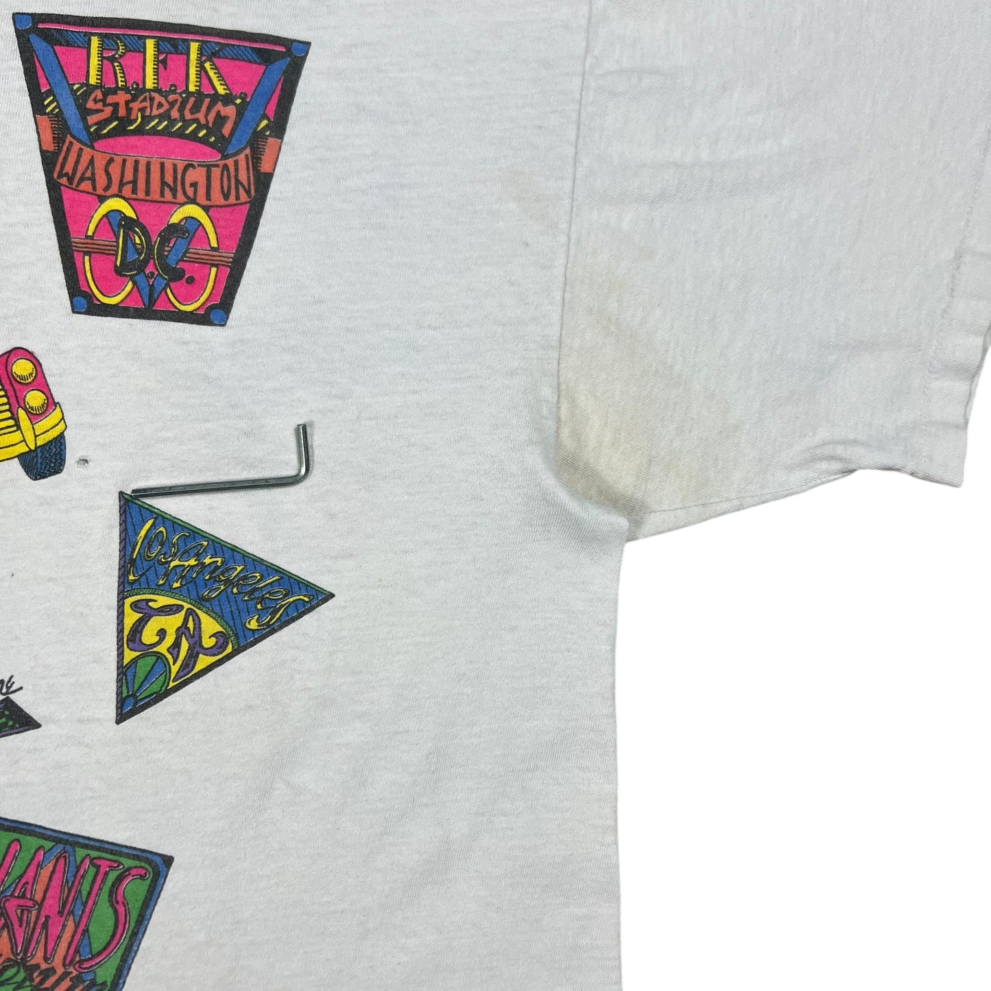 Vintage 90s Brockum Grateful Dead Ticket Stubs spiral bears band tee (L)