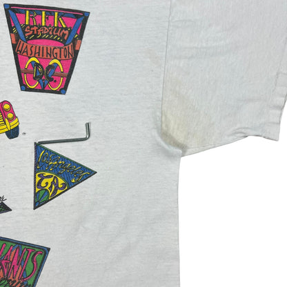 Vintage 90s Brockum Grateful Dead Ticket Stubs spiral bears band tee (L)