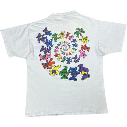 Vintage 90s Brockum Grateful Dead Ticket Stubs spiral bears band tee (L)
