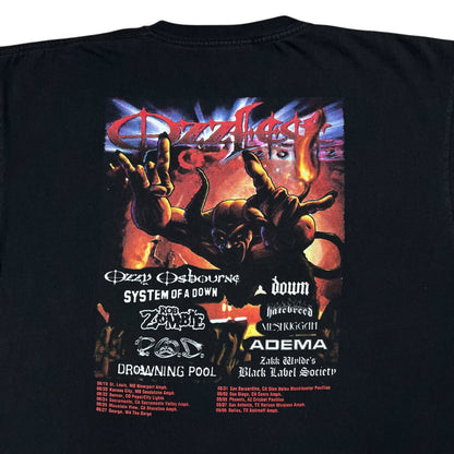 Vintage 2003 Ozzfest Ozzy Osbourne band metal festival tee (XL)