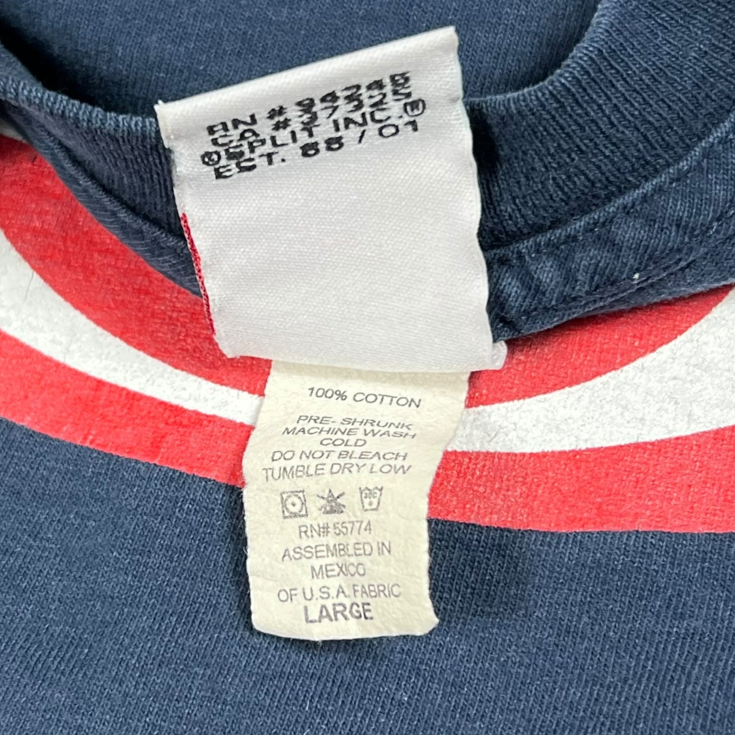 Vintage 90s Split Skateboards long sleeve print faded skate shirt (L)