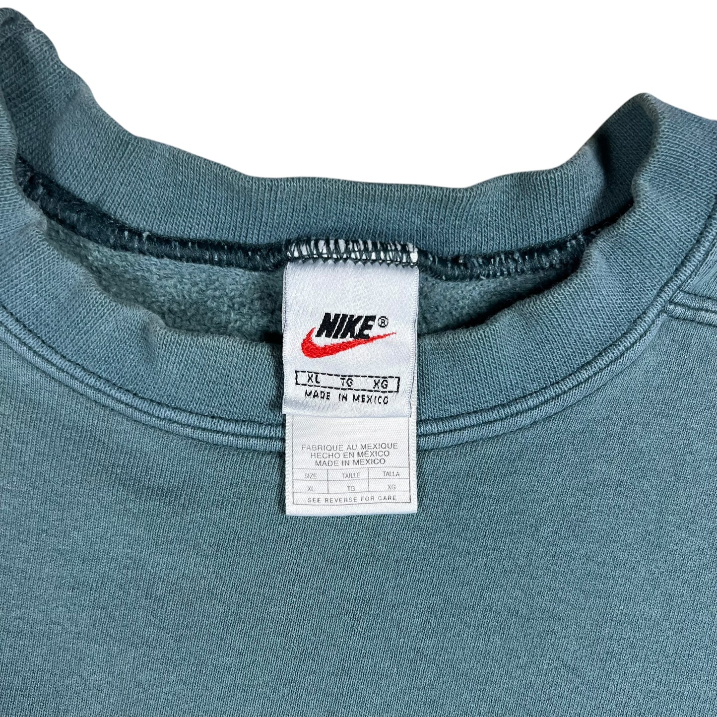 Vintage 90s Nike mini swoosh final faded & distressed crewneck (XL)