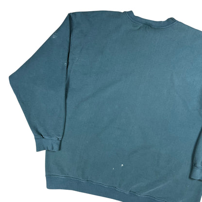 Vintage 90s Nike mini swoosh final faded & distressed crewneck (XL)