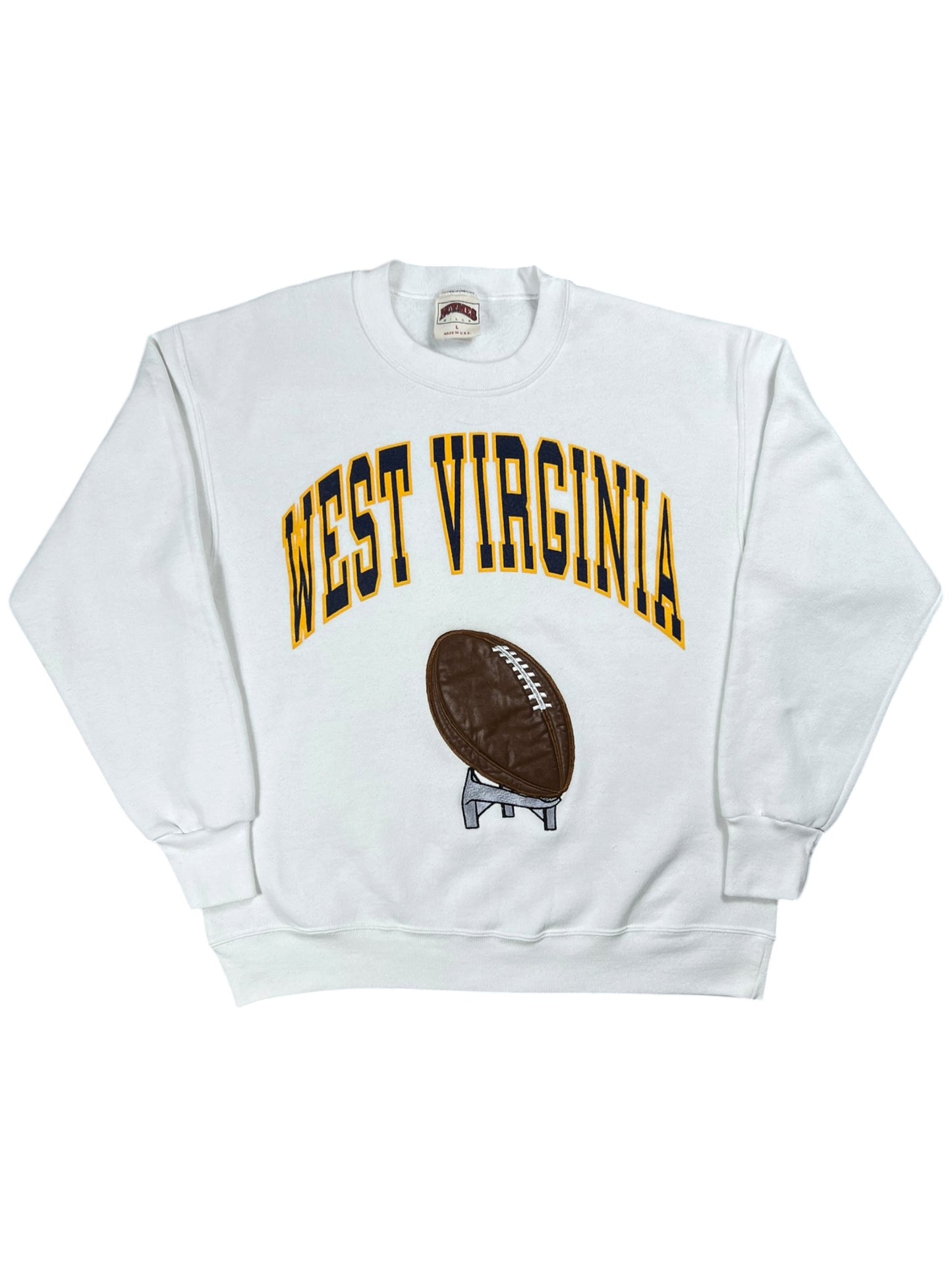 Vintage 90s Nutmeg West Virginia University Mountaineers football crewneck (M/L)