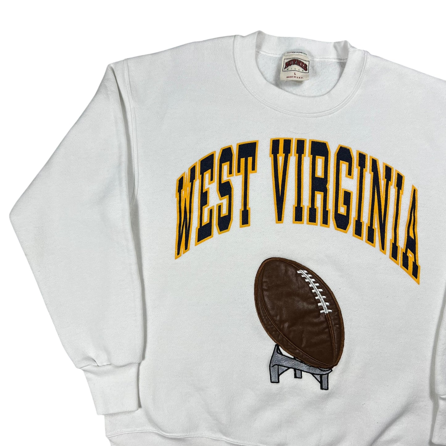 Vintage 90s Nutmeg West Virginia University Mountaineers football crewneck (M/L)