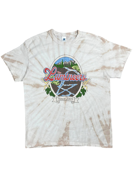 Y2K The Lumineers since 2009 tie dye band tee (L)