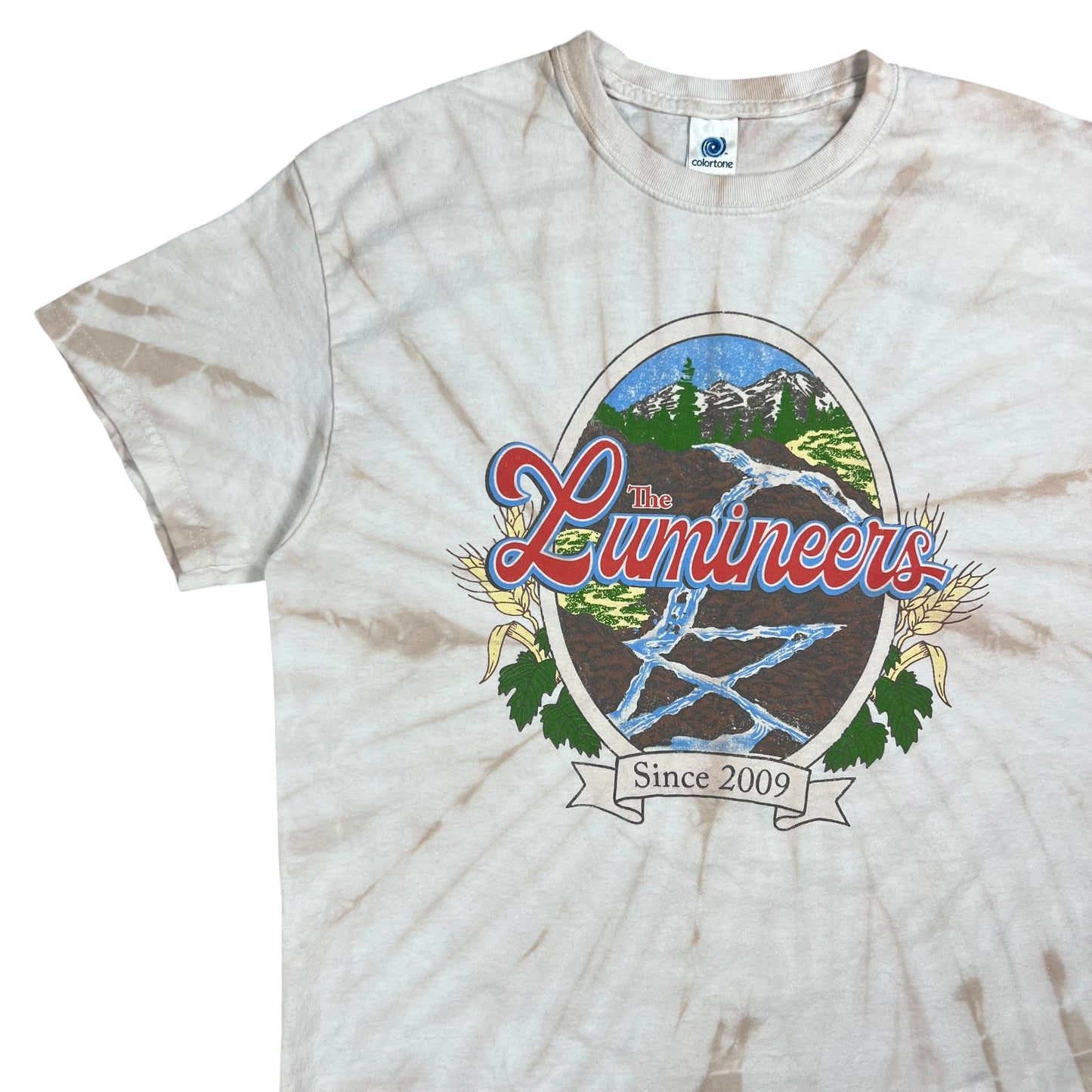 Y2K The Lumineers since 2009 tie dye band tee (L)