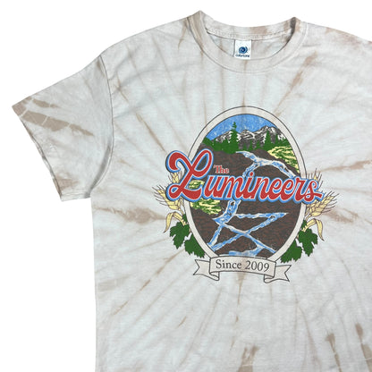 Y2K The Lumineers since 2009 tie dye band tee (L)