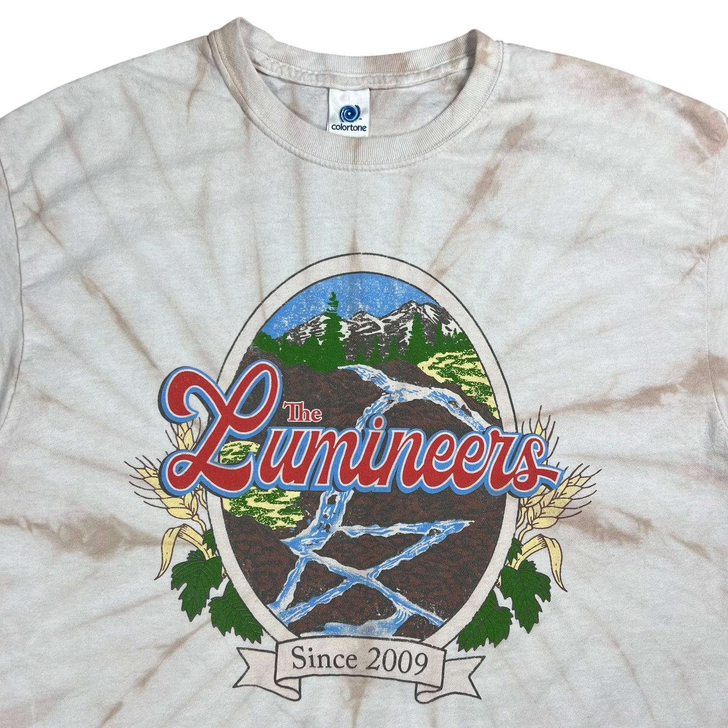 Y2K The Lumineers since 2009 tie dye band tee (L)