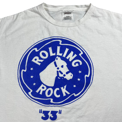 Vintage 90s Rolling Rock Beer Leo’s Pub tee (XL)