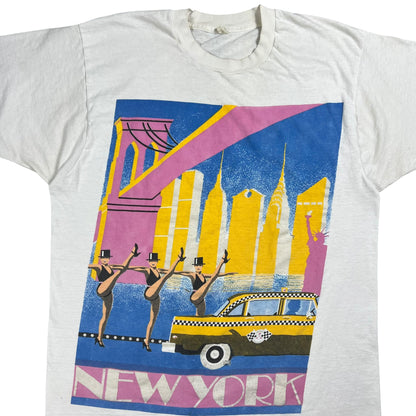 Vintage 80s New York City Taxi Cub Rockettes jumbo print tee (M/L)