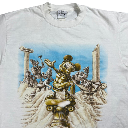 Vintage 90s Mickey Mouse Greek Mythology Disney stores at The Forum Las Vegas tee (M)