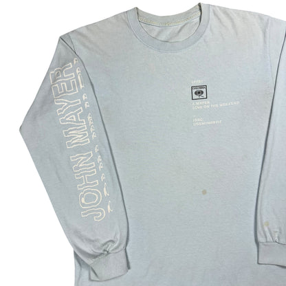 2017 John Mayer Love On The Weekend Columbia Records long sleeve print faded band shirt (M)