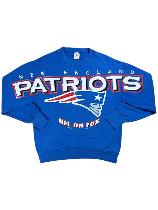 Vintage 1997 New England Patriots NFL on Fox Spell Out Crewneck (M)