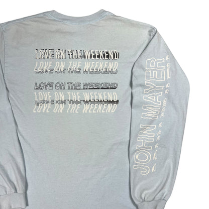 2017 John Mayer Love On The Weekend Columbia Records long sleeve print faded band shirt (M)