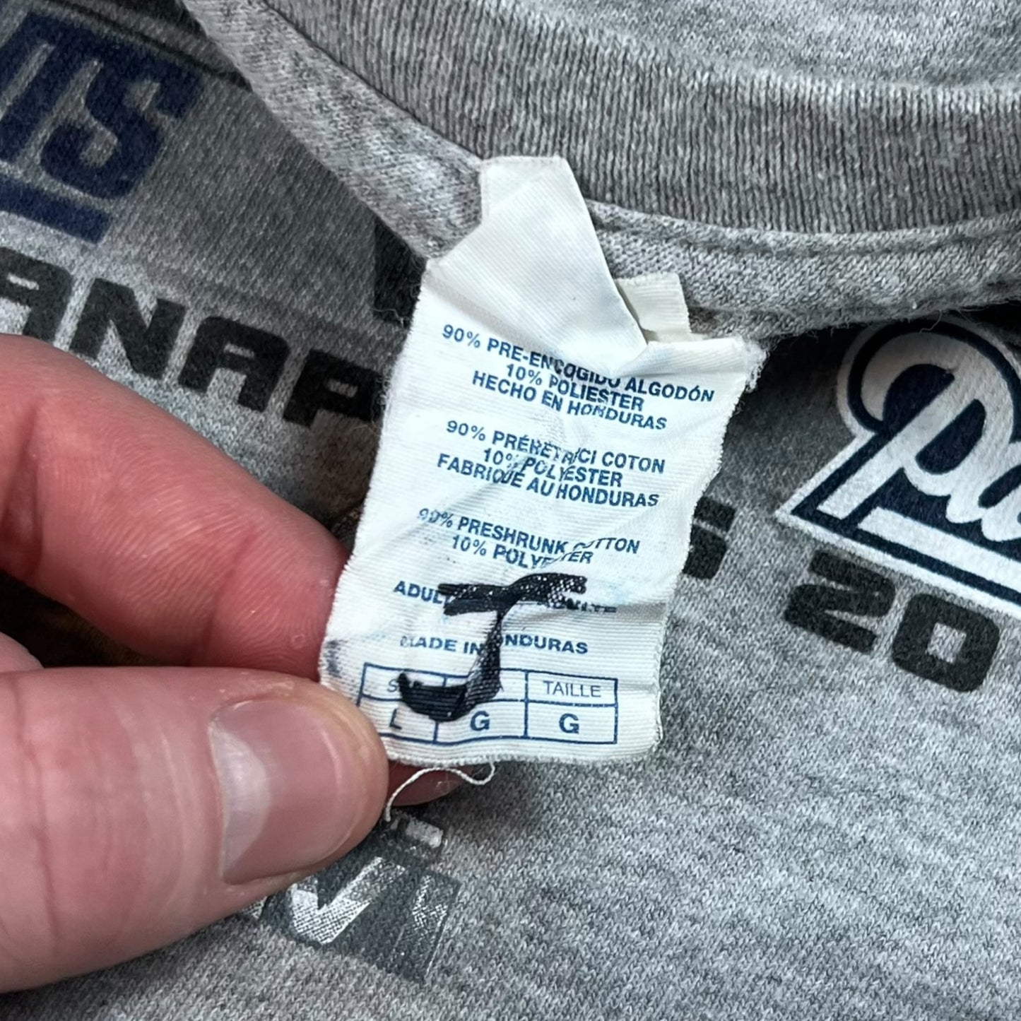 2012 New England Patriots New York Giants Super Bowl NFL tee (M)