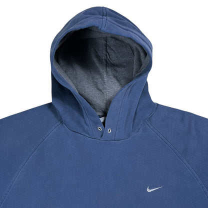 Vintage Y2K Nike mini swoosh navy faded hoodie (XL)