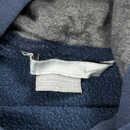 Vintage Y2K Nike mini swoosh navy faded hoodie (XL)