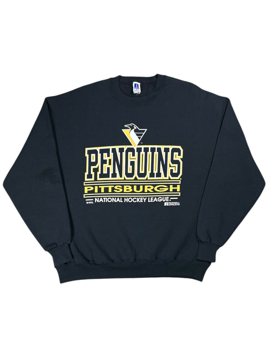 Vintage 90s Russell Athletic Pittsburgh Penguins NHL faded crewneck (XL)