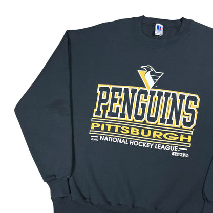 Vintage 90s Russell Athletic Pittsburgh Penguins NHL faded crewneck (XL)