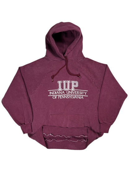Vintage 1970s Indiana University of Pittsburgh IUP faded hoodie (M)