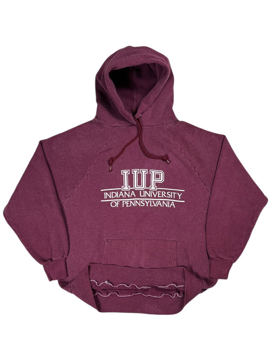 Vintage 1970s Indiana University of Pittsburgh IUP faded hoodie (M)