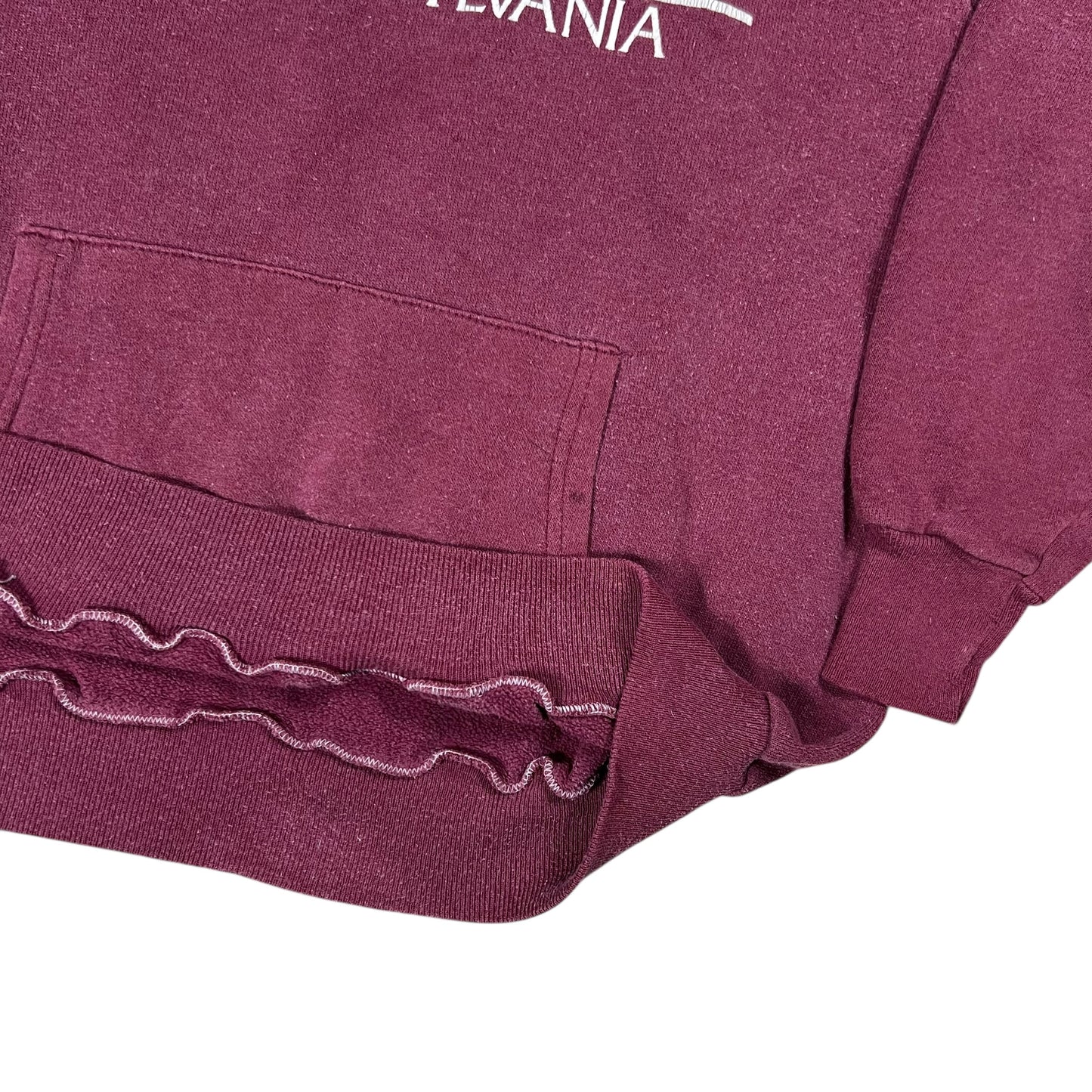 Vintage 1970s Indiana University of Pittsburgh IUP faded hoodie (M)