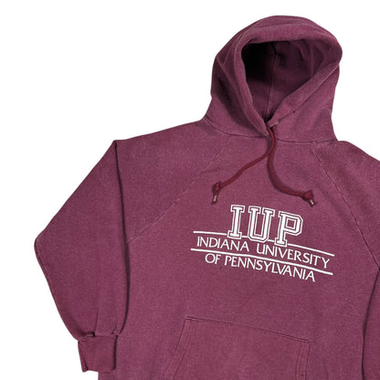 Vintage 1970s Indiana University of Pittsburgh IUP faded hoodie (M)
