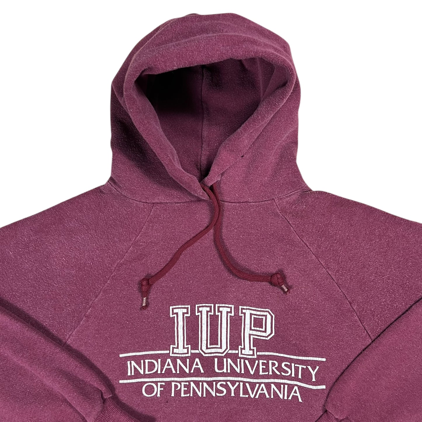 Vintage 1970s Indiana University of Pittsburgh IUP faded hoodie (M)