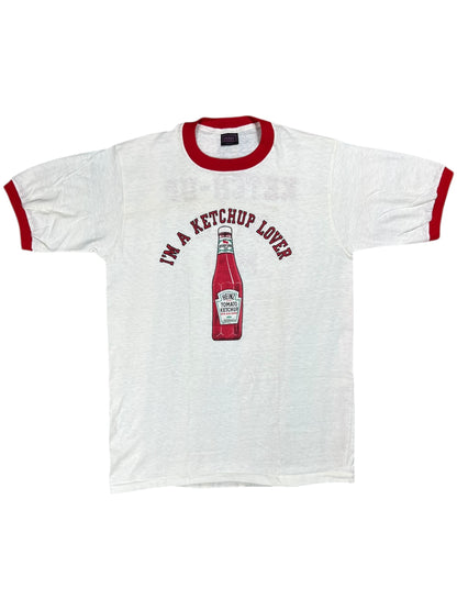 Vintage 1970s Heinz I’m a Ketchup Lover promo ringer tee (M)