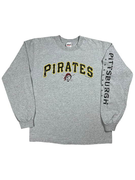 Vintage 2003 Pittsburgh Pirates MLB long sleeve print shirt (M)