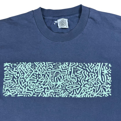 Vintage 90s Keith Haring Pop Shop box logo faded art tee (M)