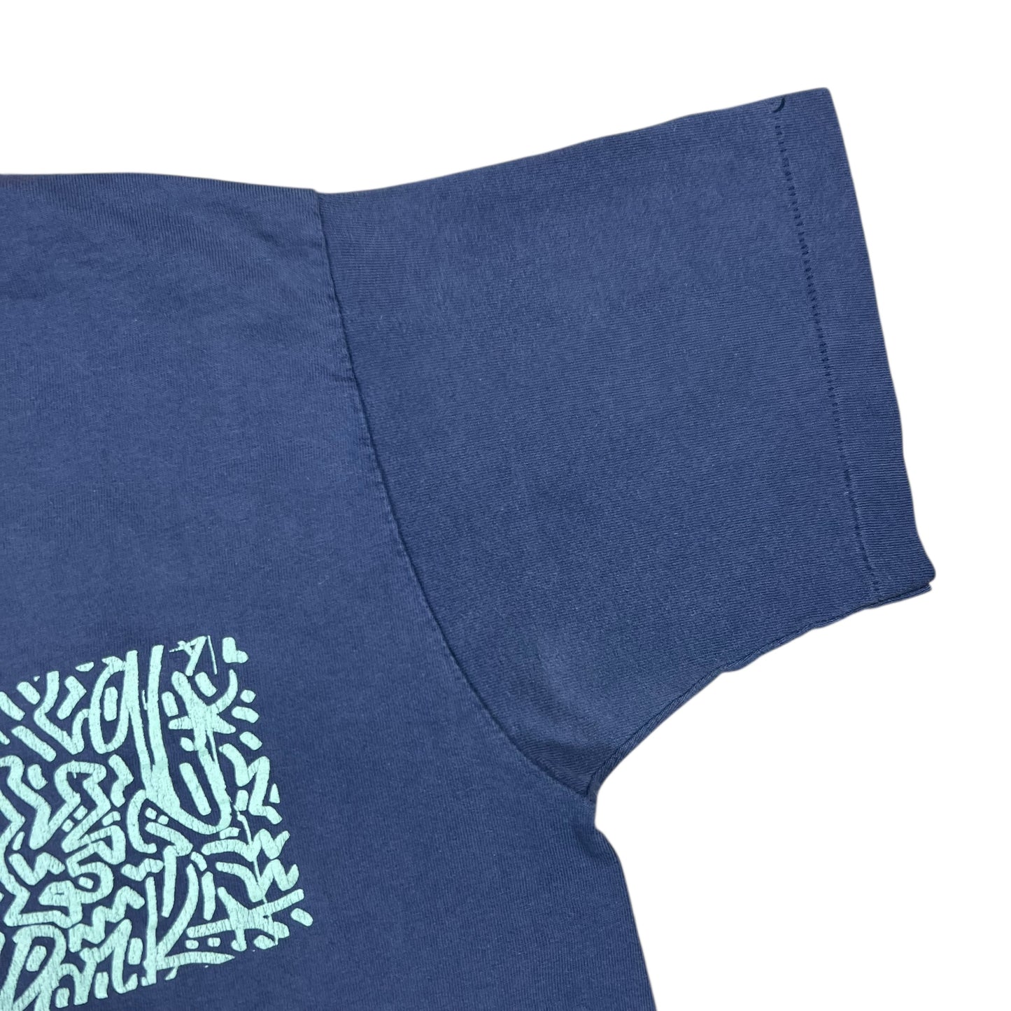 Vintage 90s Keith Haring Pop Shop box logo faded art tee (M)