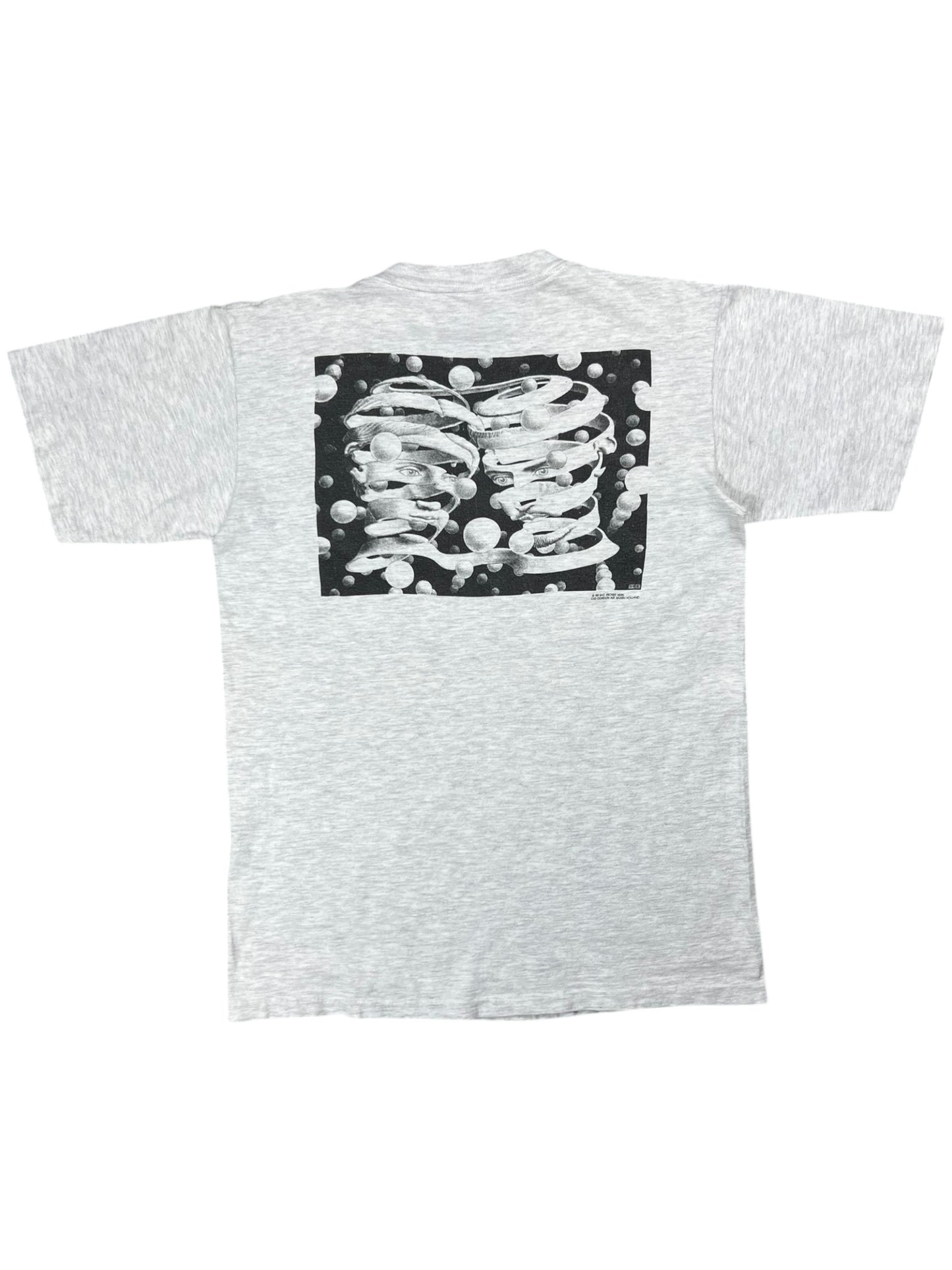 Vintage 1990 MC Escher Bond of Union art tee (M)