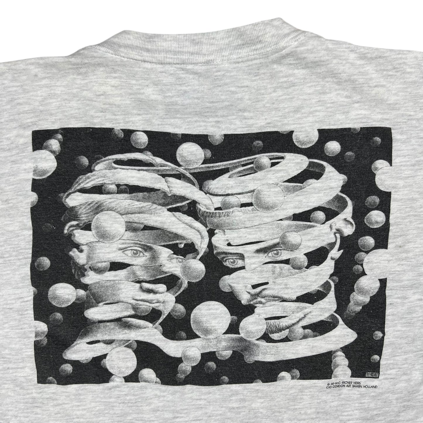 Vintage 1990 MC Escher Bond of Union art tee (M)