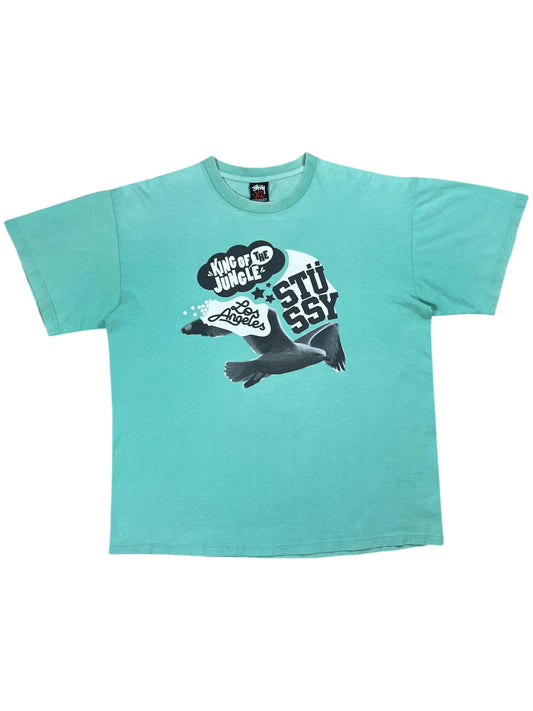 Vintage Y2K Stussy King of the Jungle Los Angeles faded tee (XL)