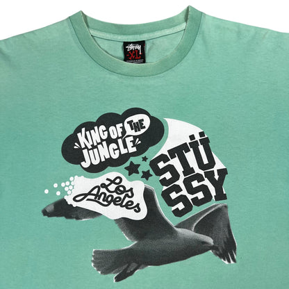 Vintage Y2K Stussy King of the Jungle Los Angeles faded tee (XL)