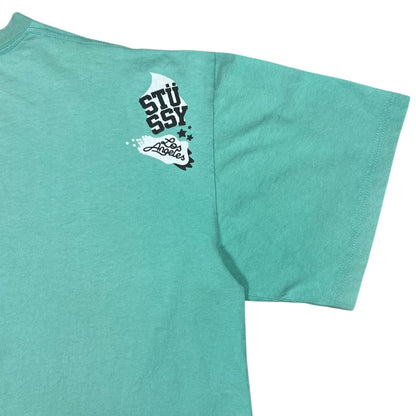 Vintage Y2K Stussy King of the Jungle Los Angeles faded tee (XL)