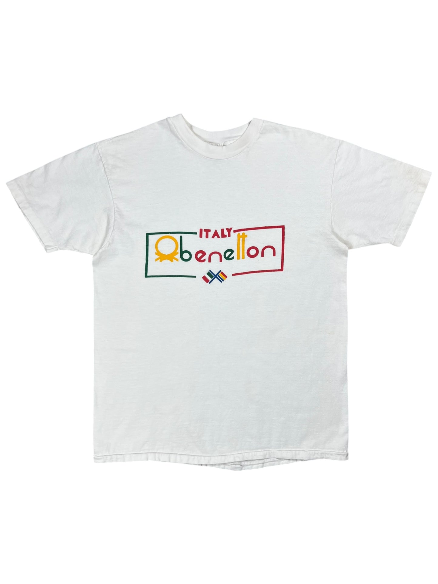 Vintage 80s Hanes United Colors of Benetton Italy faded tee (M)