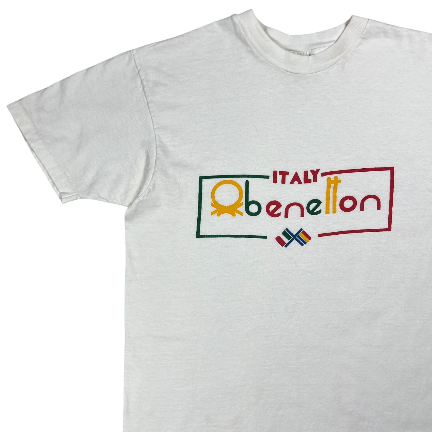 Vintage 80s Hanes United Colors of Benetton Italy faded tee (M)
