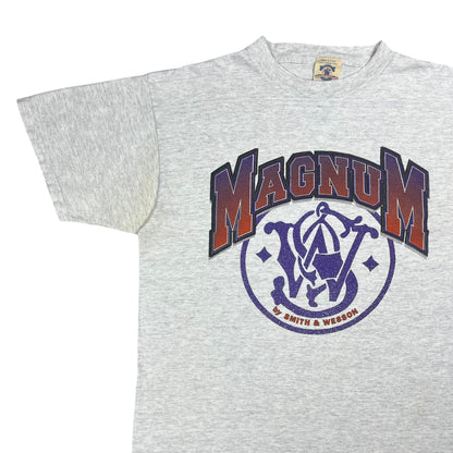 Vintage 90s Smith & Wesson Magnum Revolver gun tee (XL)