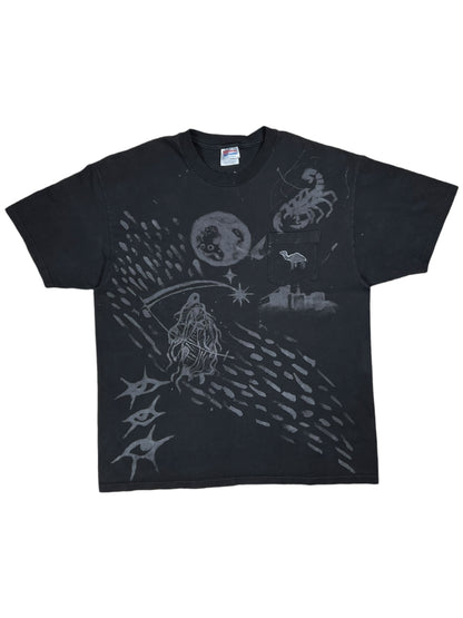 Vintage 90s Camel Cigarettes Upcycled abstract art pocket tee (XL)