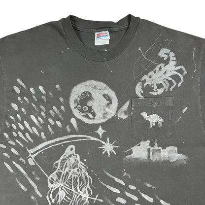 Vintage 90s Camel Cigarettes Upcycled abstract art pocket tee (XL)
