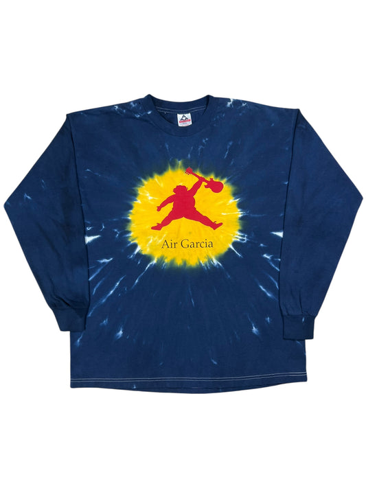 Vintage 90s Grateful Dead Air Garcia faded tie dye long sleeve band shirt (XL)