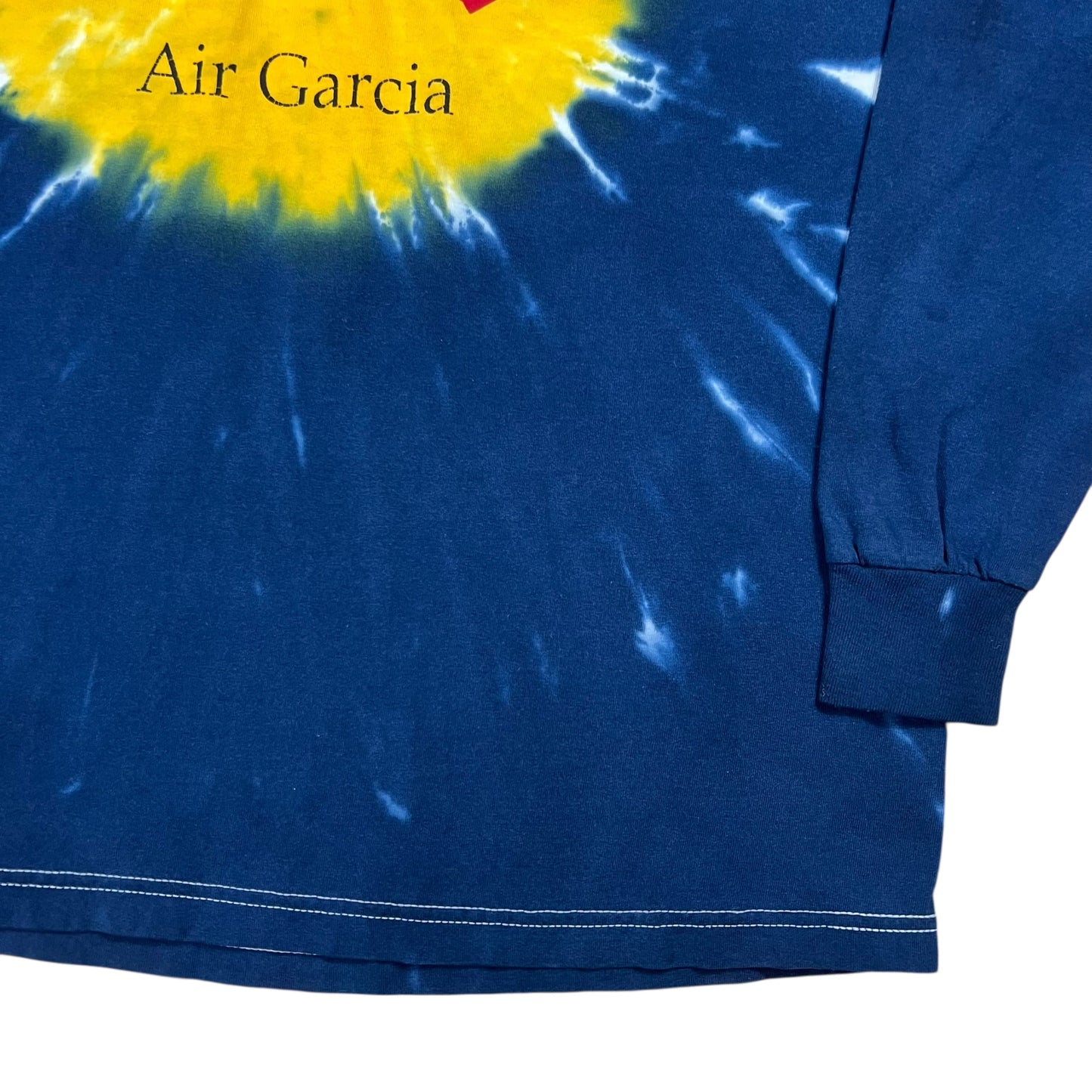 Vintage 90s Grateful Dead Air Garcia faded tie dye long sleeve band shirt (XL)