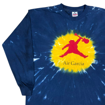 Vintage 90s Grateful Dead Air Garcia faded tie dye long sleeve band shirt (XL)