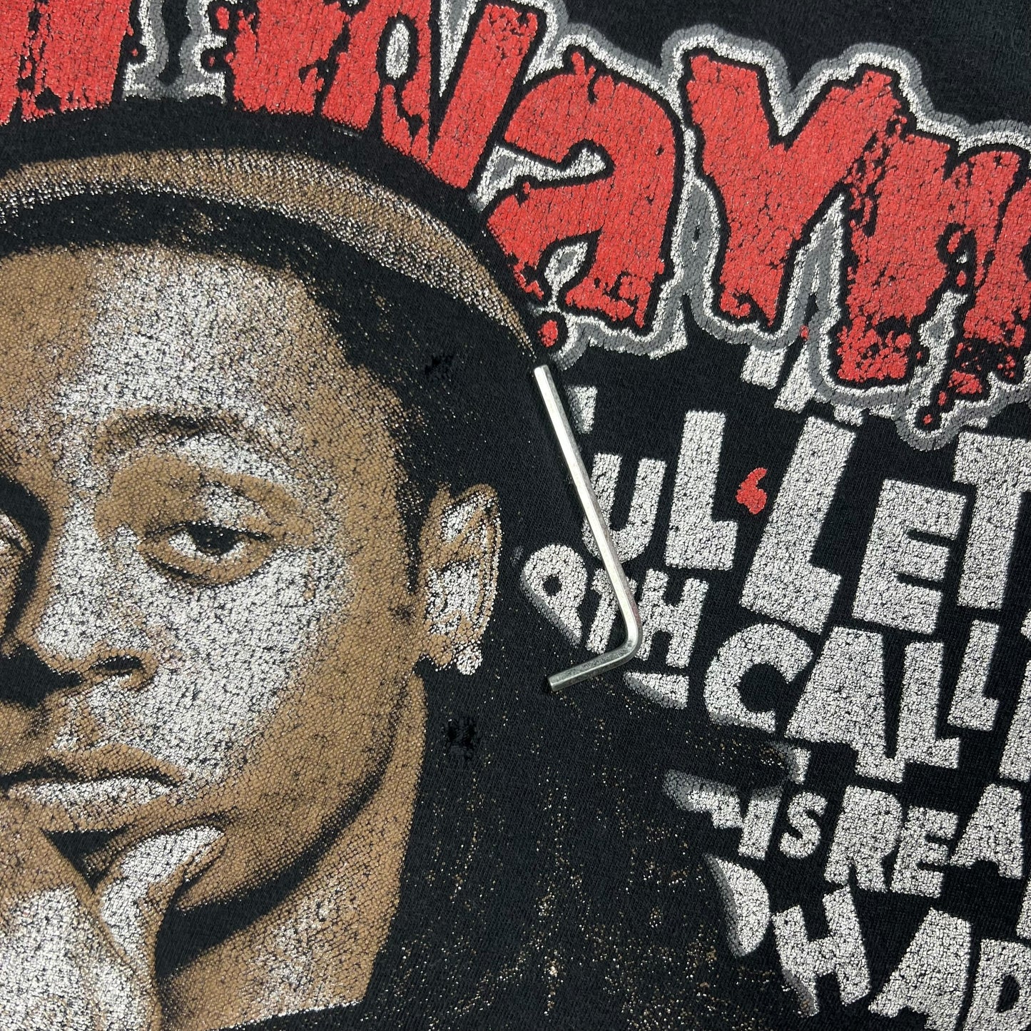 2009 Lil Wayne America’s Most Wanted tour faded rap tee (L)